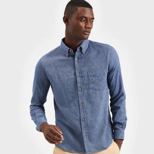 Ben Sherman Twill Flannel Long-Sleeve Shirt